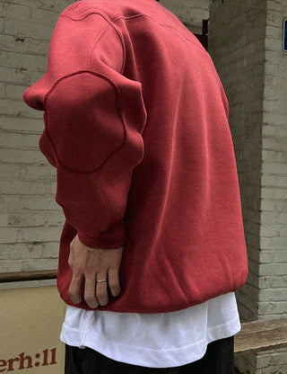 Elbow Patch Double-Layered Sweatshirt (High Q)