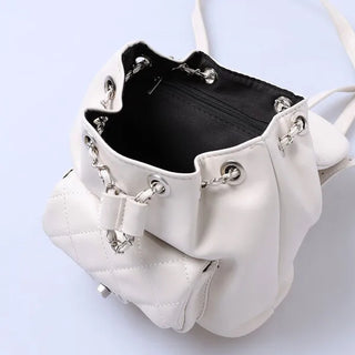 Quilted Chain Mini Backpack