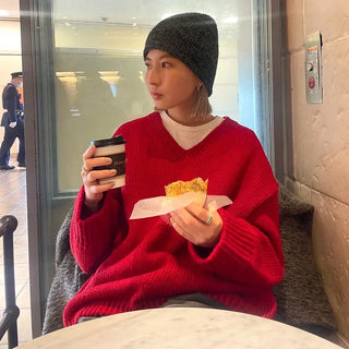 Daily V-neck knit