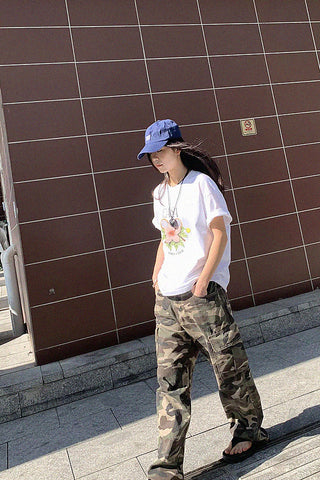 floral print short-sleeve t-shirt