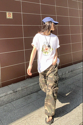 floral print short-sleeve t-shirt
