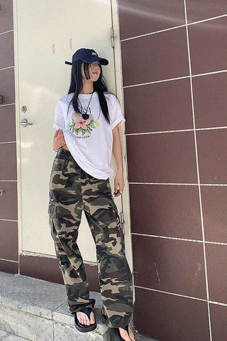 floral print short-sleeve t-shirt