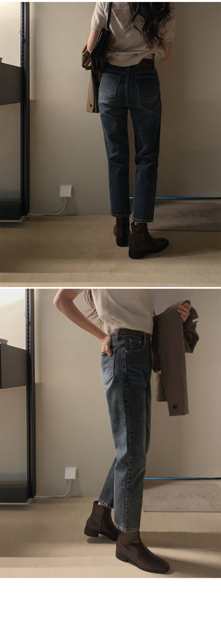 (basic/long) Land Dark Denim Pants