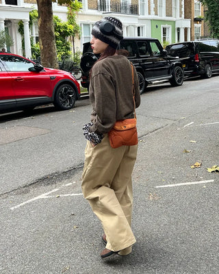 Wide cotton pants