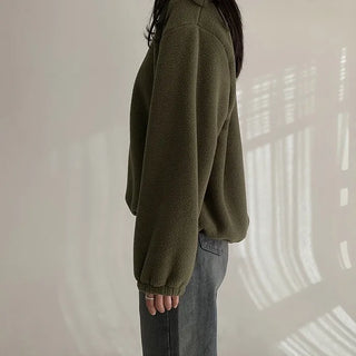 Half-zip fleece anorak