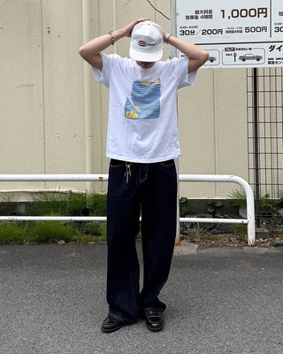 Wide selvedge denim pants