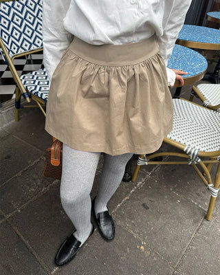 Gathered mini skirt