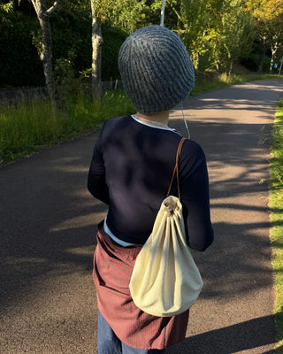 Rib knit beanie