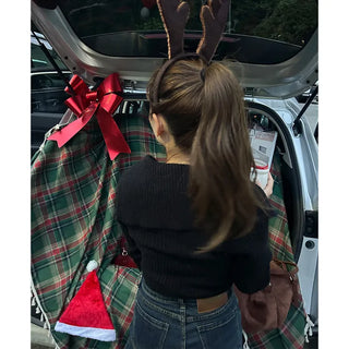 Big collar ribbed knit