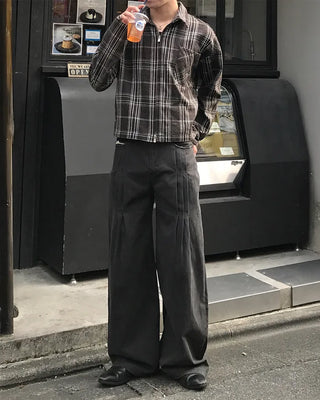 Checked cropped jacket