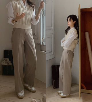 (basic/long) Straight slacks - 4 sizes