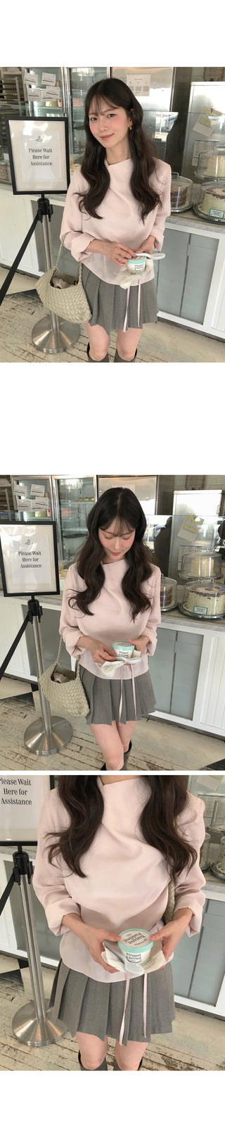 (2 colors) Pleated Mini Skirt