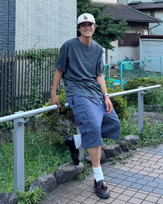 Check Cargo Bermuda Shorts