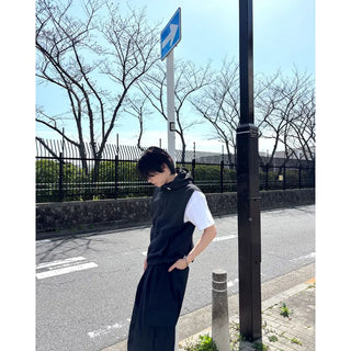 (Unisex) Hooded Anorak Vest
