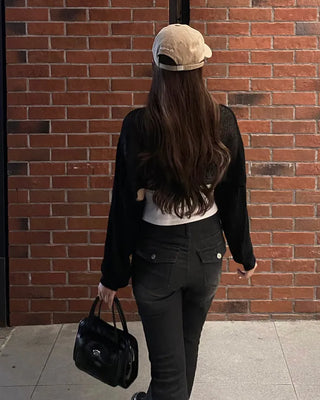 Cropped bolero cardigan