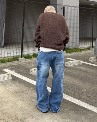 Double knee carpenter denim pants