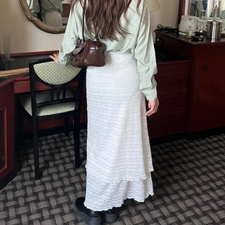 Lace long skirt