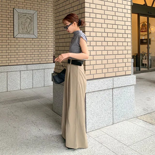 Half-neck short-sleeve knit