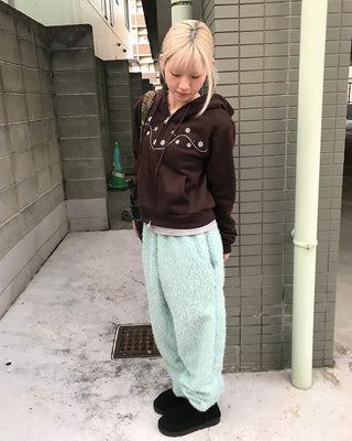 Snowflake Crop Hoodie