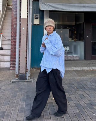 Oversized cotton shirt