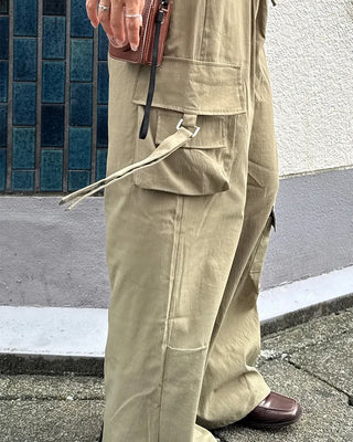 Wide cargo pants