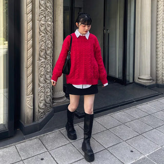 Cable Round Neck Knit