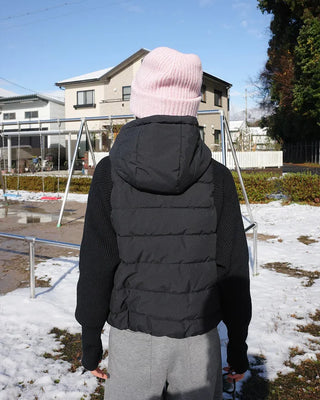 Down parka zip-up