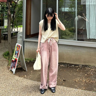 Twist knit sleeve top