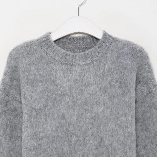 Brushed texture round knit