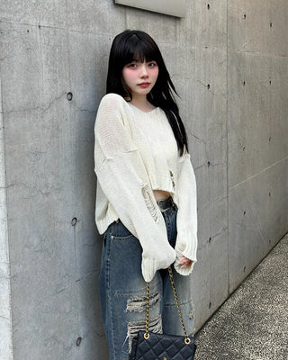 Vintage Cropped Knit