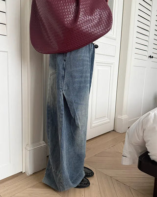 Washed Curved Denim