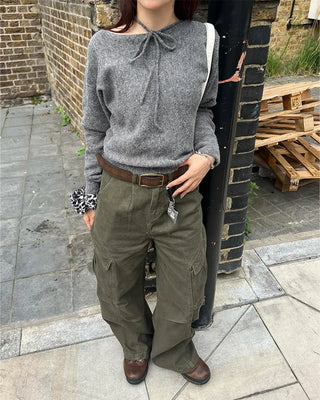 Khaki cargo pants