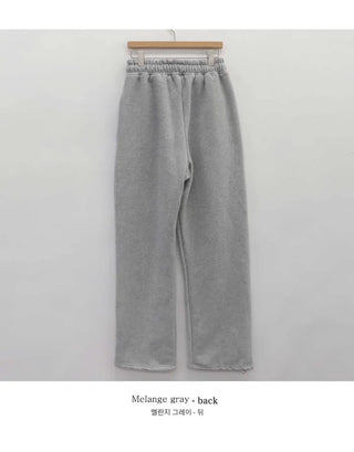 Fleece-lined 2-way drawstring hem sweatpants