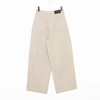 Pintuck Wide Cotton Pants