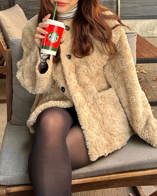 Oversized Half Fur Coat