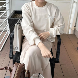 Ribbon detail sweatshirt