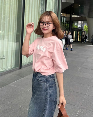 Lettering Short-Sleeved T-Shirt