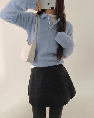 Basic knit color knit