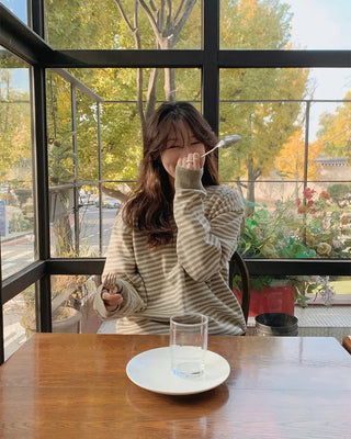 Striped sweatshirt knit - 2 colors