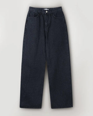 Striped Border Denim Pants