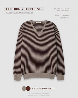 Striped sweatshirt knit - 2 colors