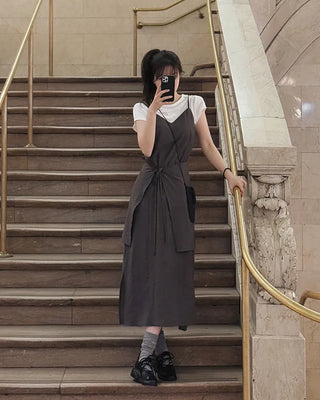 Layered bustier dress