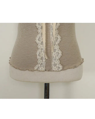 Lace Ribbon Camisole Top