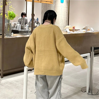 Oversized Collar Cardigan