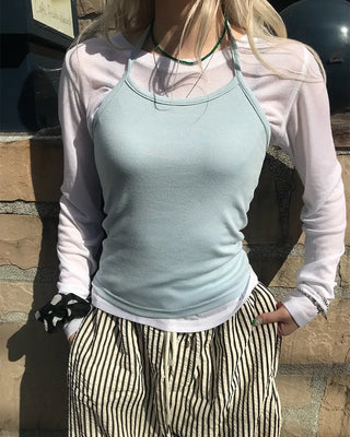 Tencel Basic Long Sleeve T-Shirt