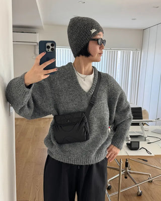 Soft V-neck sweater