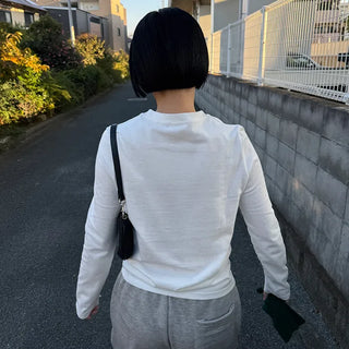 Basic brushed cotton T-shirt