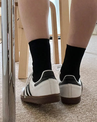 Warm-colored simple socks