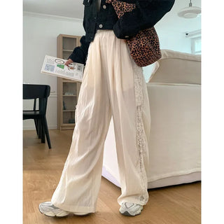 Lace nylon pants