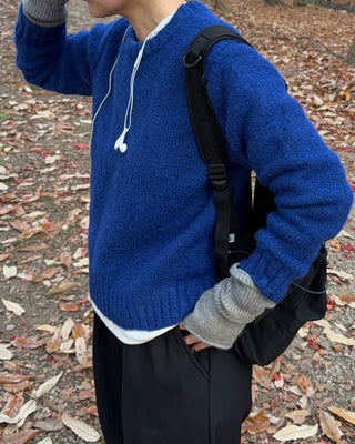 Basic polo neck knit